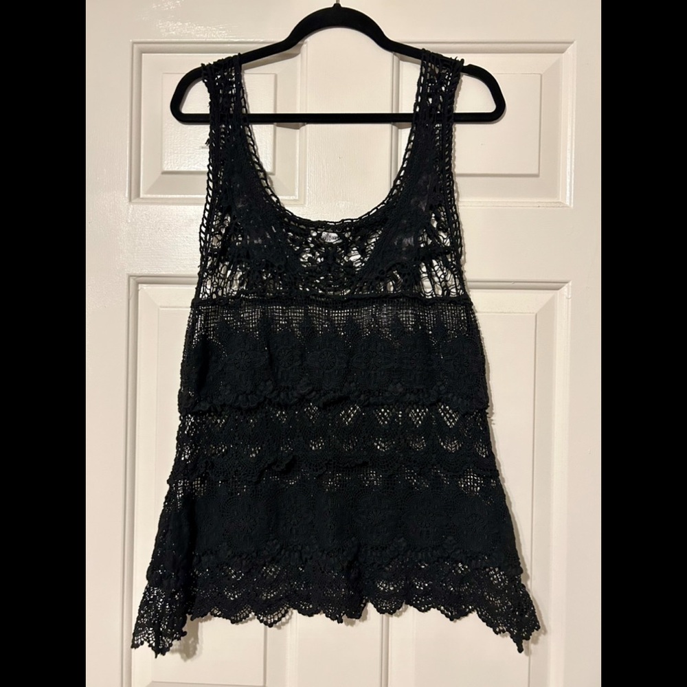Crochet Tank Top ASO Katherine Pierce